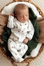 Snuggle Hunny Kids Snuggle Hunny Organic Snuggle Sleepsuit Zip Footie - Garden Friends