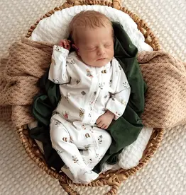 Snuggle Hunny Kids Snuggle Hunny Organic Snuggle Sleepsuit Zip Footie - Garden Friends