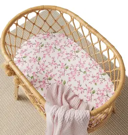 Snuggle Hunny Kids Snuggle Hunny Cherry Blossom Organic Bassinet Sheet / Change Pad Cover