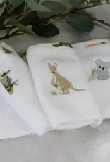 Bubba Blue Bubba Blue Aussie Animals 3 PK Wash Cloths