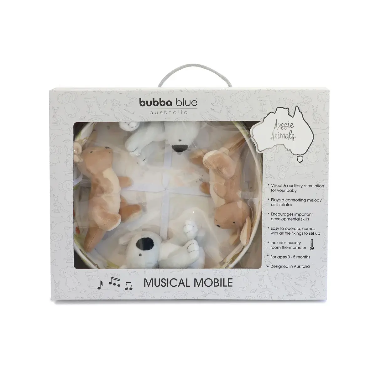 Bubba Blue Bubba Blue Aussie Animals Musical Mobile