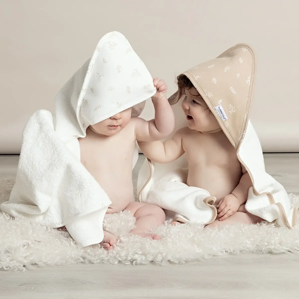 Bubba Blue Bubba Blue Organic Cotton 2pk Hooded Towels - Chestnut
