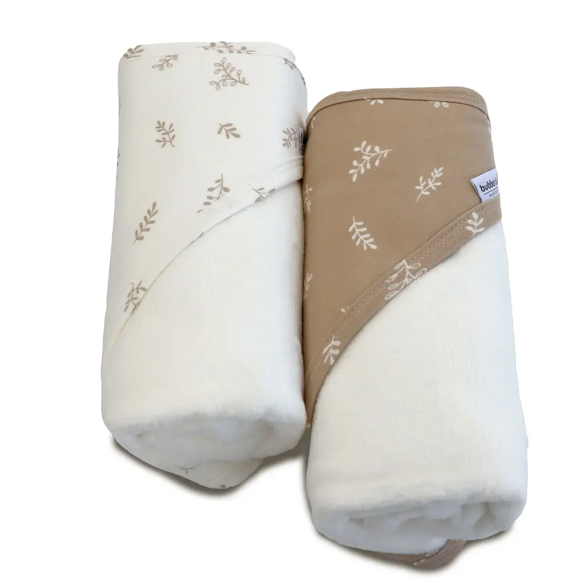 Bubba Blue Bubba Blue Organic Cotton 2pk Hooded Towels - Chestnut