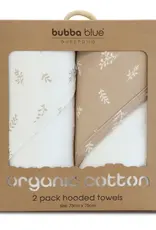Bubba Blue Bubba Blue Organic Cotton 2pk Hooded Towels - Chestnut