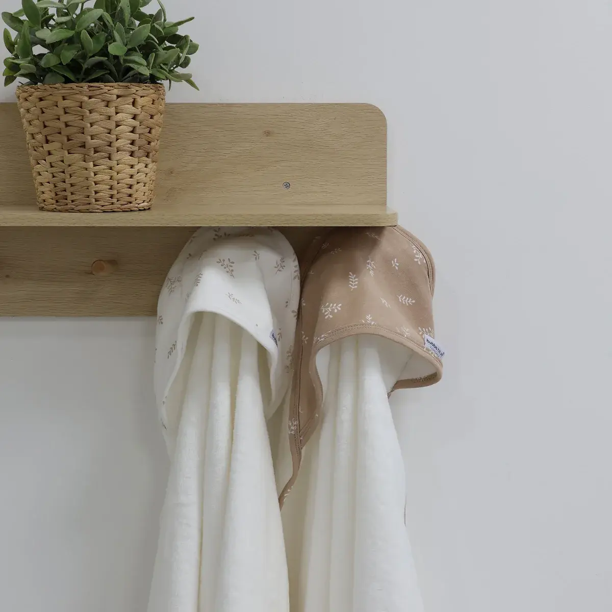 Bubba Blue Bubba Blue Organic Cotton 2pk Hooded Towels - Chestnut