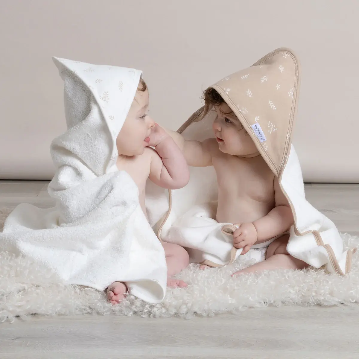 Bubba Blue Bubba Blue Organic Cotton 2pk Hooded Towels - Chestnut