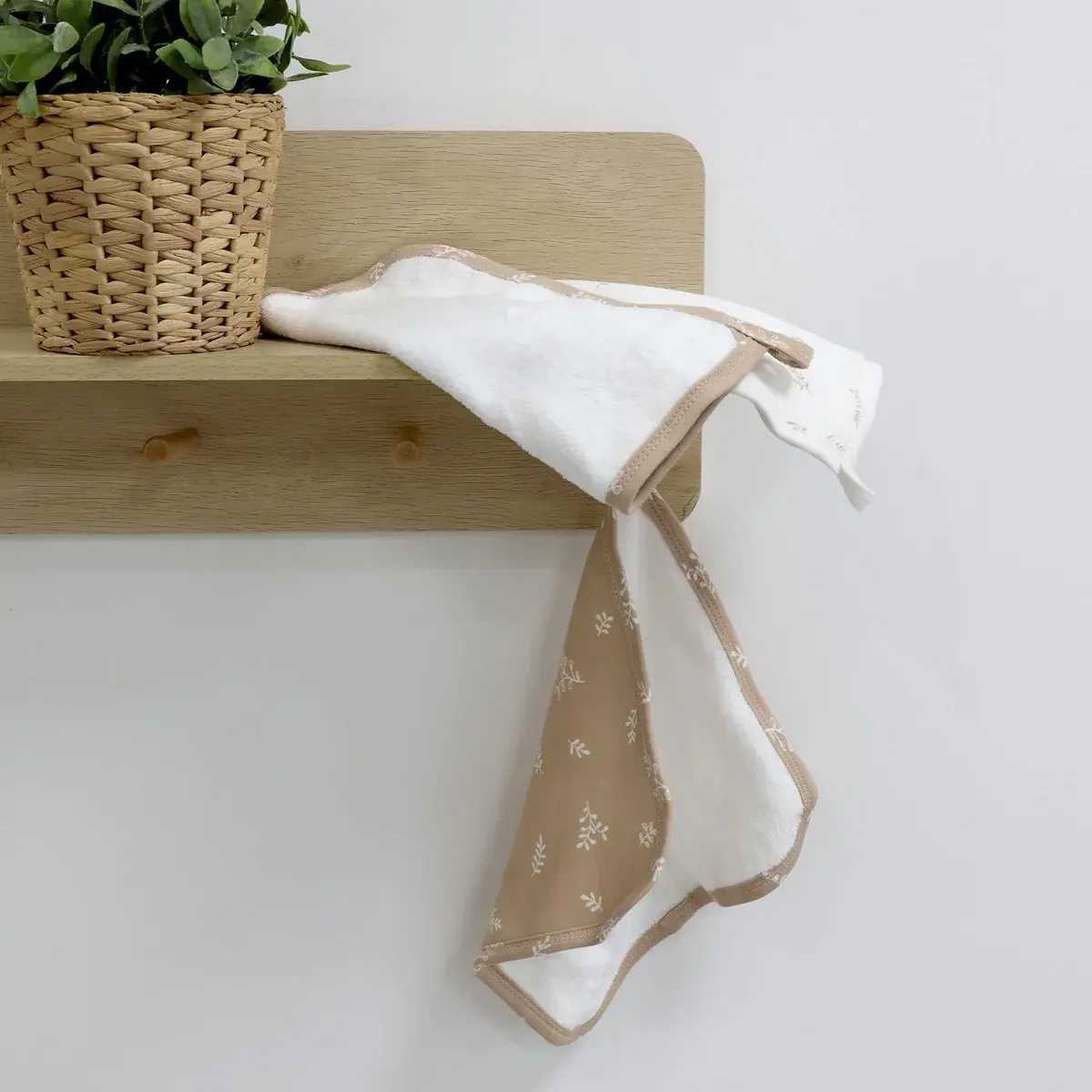 Bubba Blue Bubba Blue Organic Cotton 3PK Wash Cloths - Chestnut