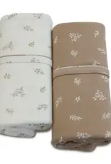 Bubba Blue Bubba Blue Organic Cotton 2PK Jersey Wraps - Chestnut