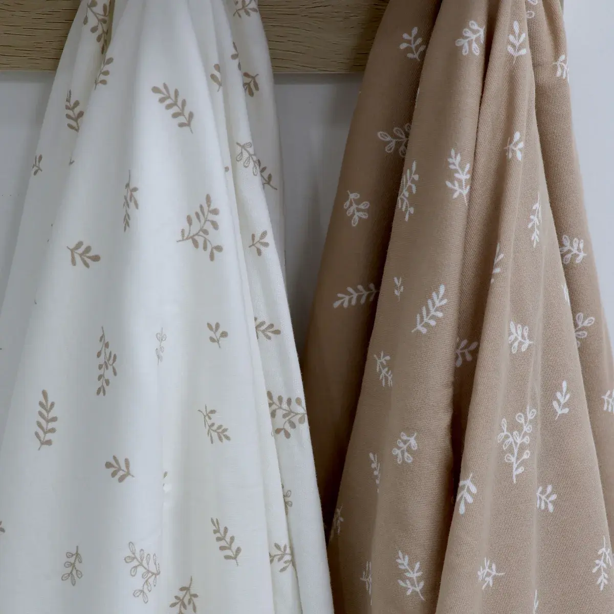 Bubba Blue Bubba Blue Organic Cotton 2PK Jersey Wraps - Chestnut