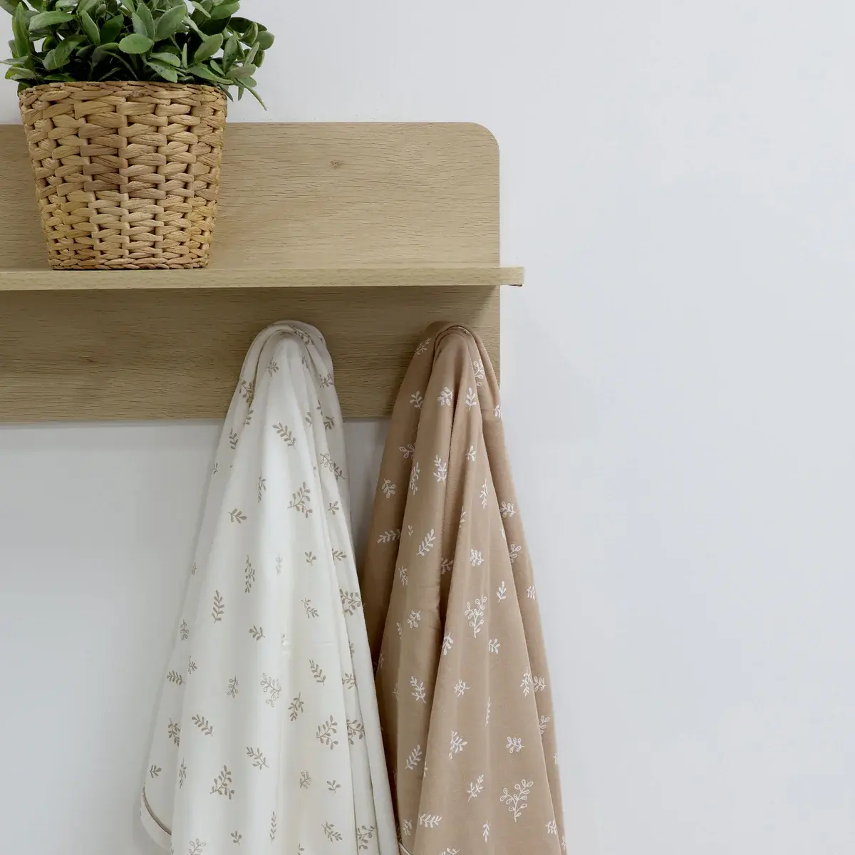 Bubba Blue Bubba Blue Organic Cotton 2PK Jersey Wraps - Chestnut