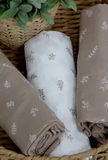 Bubba Blue Bubba Blue Organic Cotton 3PK Muslin Wraps - Chestnut
