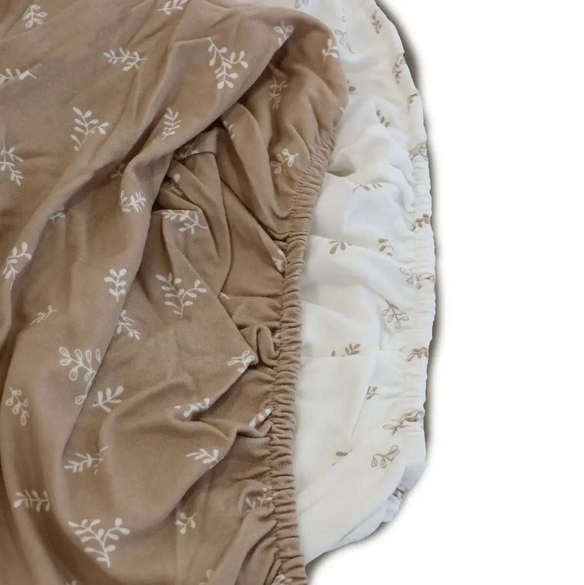 Bubba Blue Bubba Blue Organic Cotton 2PK Co Cleeper Fitted Sheets - Chestnut