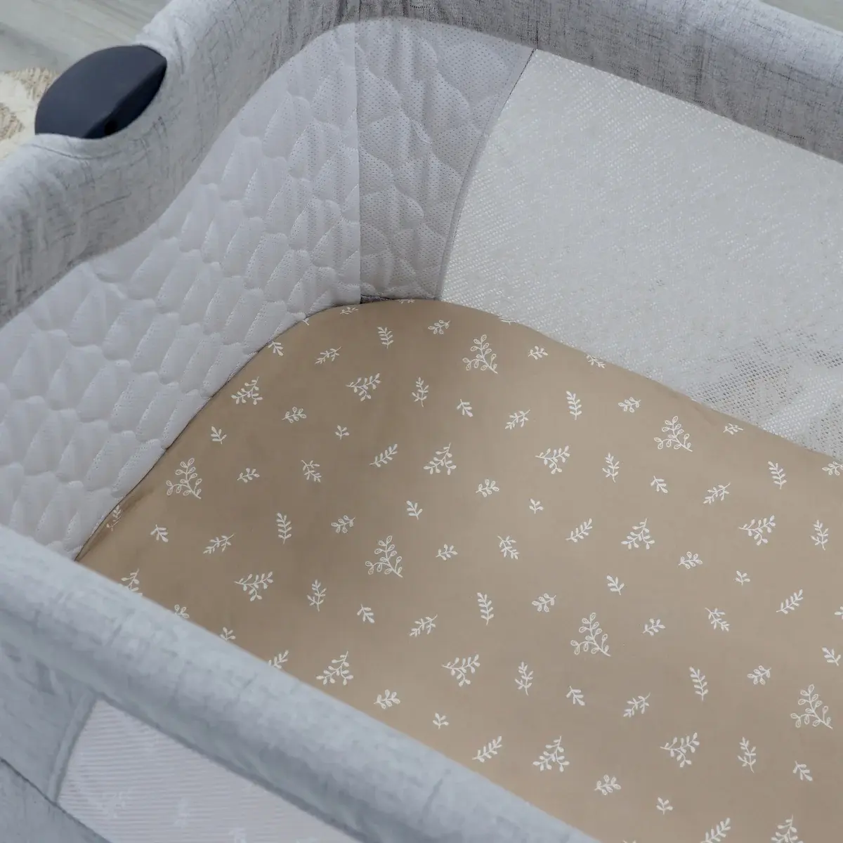 Bubba Blue Bubba Blue Organic Cotton 2PK Co Cleeper Fitted Sheets - Chestnut