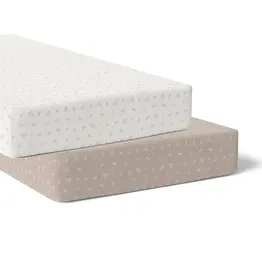 Bubba Blue Bubba Blue Organic Cotton 2PK Cot Fitted Sheets - Chestnut