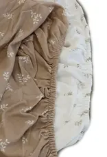 Bubba Blue Bubba Blue Organic Cotton 2PK Cot Fitted Sheets - Chestnut