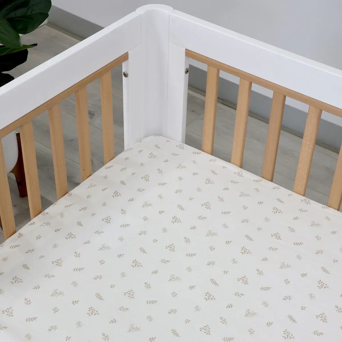 Bubba Blue Bubba Blue Organic Cotton 2PK Cot Fitted Sheets - Chestnut