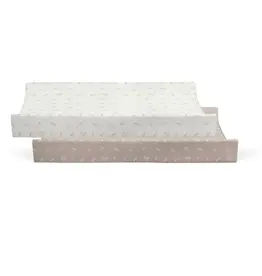 Bubba Blue Bubba Blue Organic Cotton 2PK Change Pad Covers - Chestnut