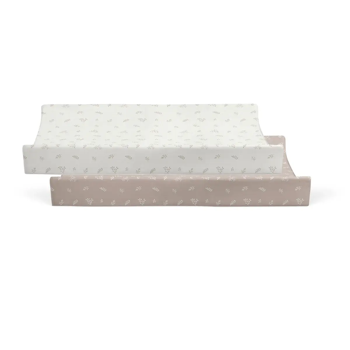 Bubba Blue Bubba Blue Organic Cotton 2PK Change Pad Covers - Chestnut