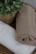 Bubba Blue Bubba Blue Organic Cotton 2PK Cellular Blankets - Chestnut