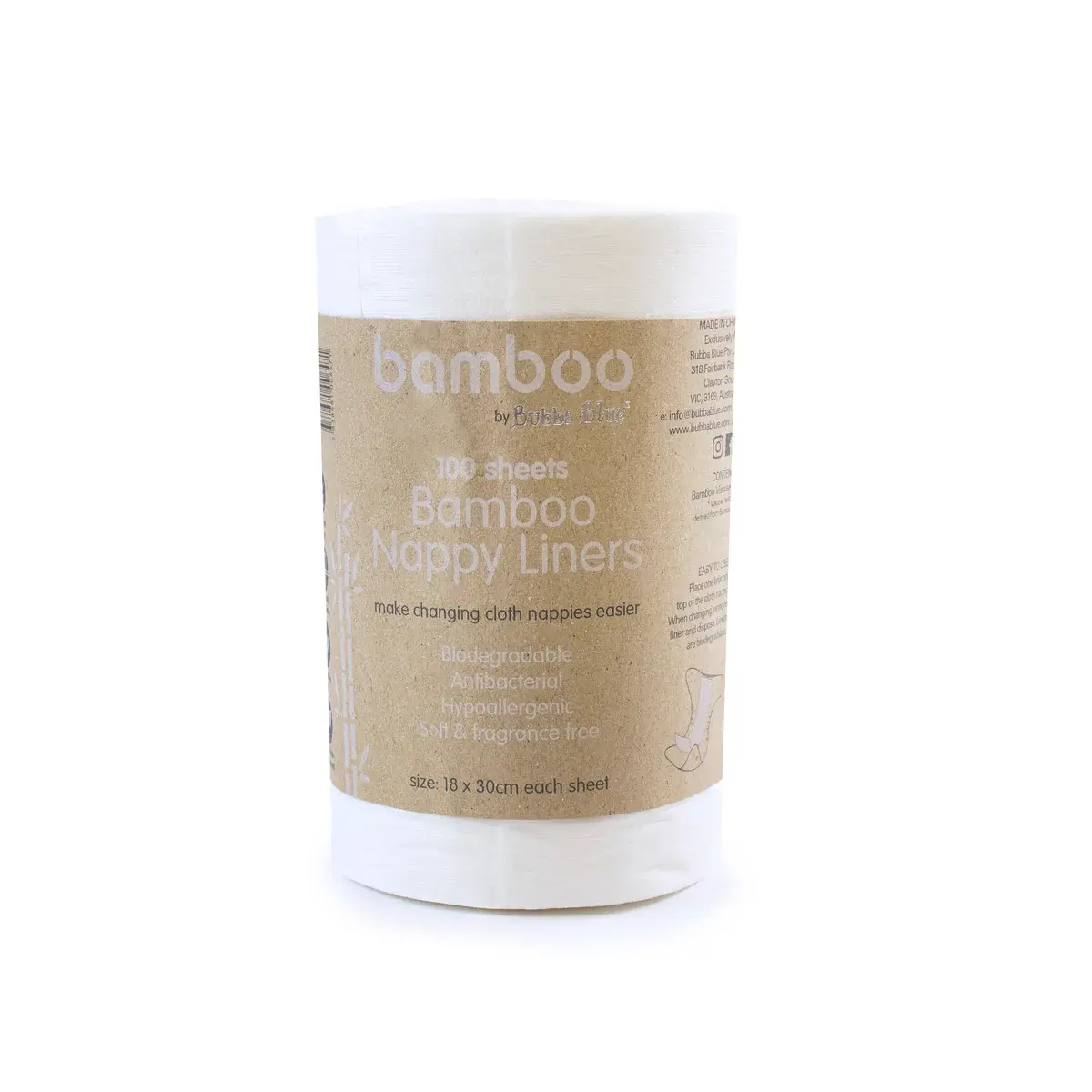 Bubba Blue Bubba Blue White Bamboo Nappy Linners