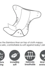 Bubba Blue Bubba Blue White Bamboo Nappy Linners