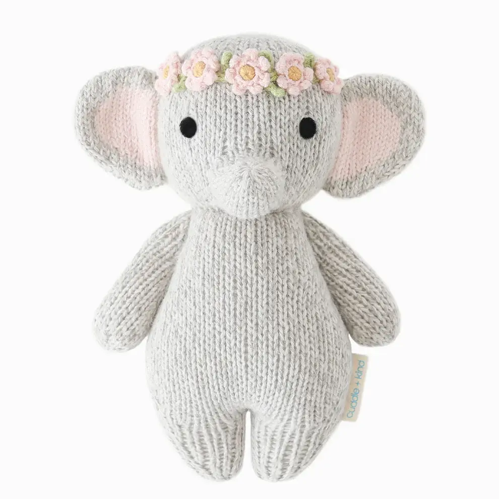 Cuddle+Kind Cuddle+Kind Baby Animal - Elephant (Blush Floral)