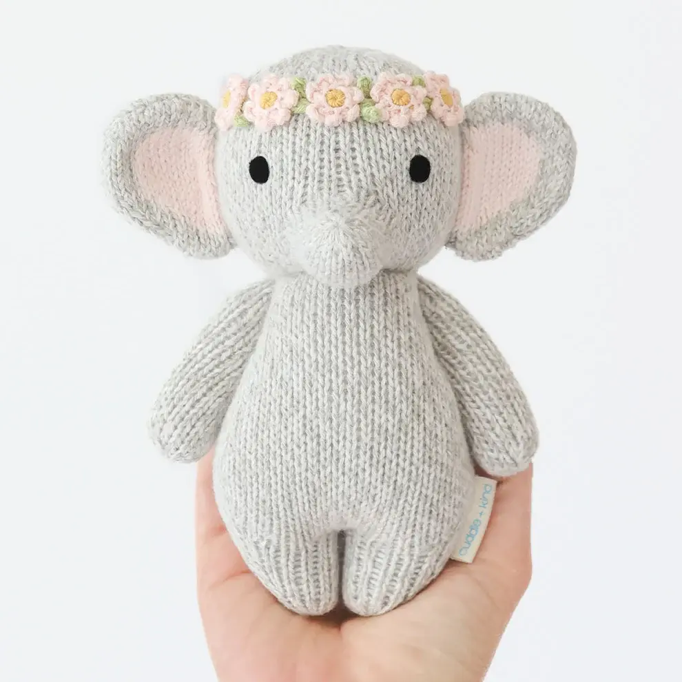 Cuddle+Kind Cuddle+Kind Baby Animal - Elephant (Blush Floral)