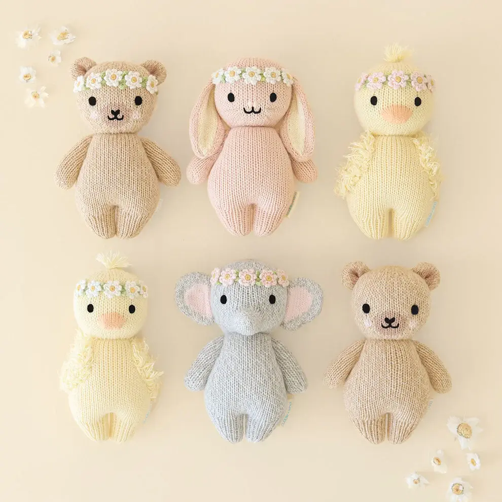 Cuddle+Kind Cuddle+Kind Baby Animal - Elephant (Blush Floral)