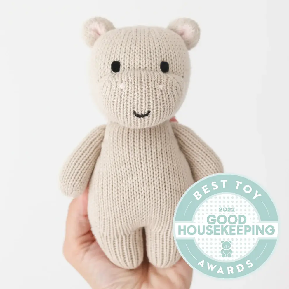 Cuddle+Kind Cuddle+Kind Baby Animal - Hippo (Pebble)