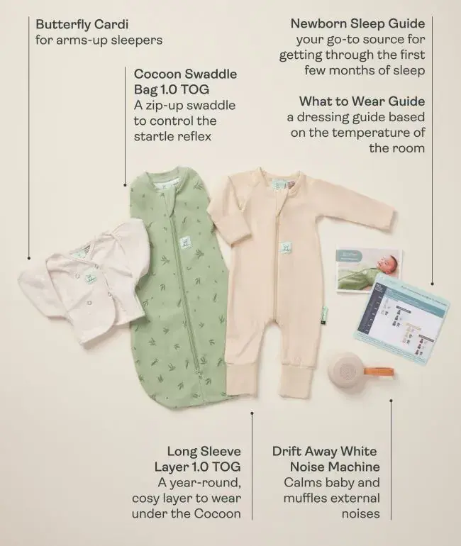 ErgoPouch ErgoPouch Newborn Starter Pack - Willow