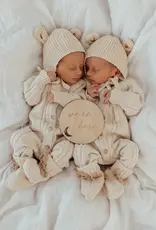 Ziggy Lou Ziggy Lou Classic Knit Romper Biscotti Fleck