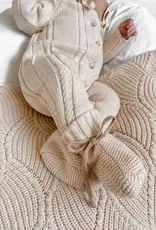 Ziggy Lou Ziggy Lou Classic Knit Romper Biscotti Fleck