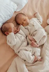 Ziggy Lou Ziggy Lou Classic Knit Romper Biscotti Fleck