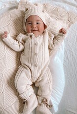 Ziggy Lou Ziggy Lou Classic Knit Romper Biscotti Fleck