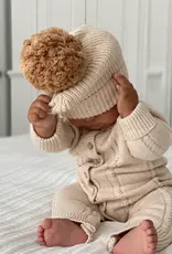 Ziggy Lou Ziggy Lou Classic Knit Romper Biscotti Fleck