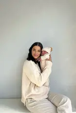 Ziggy Lou Ziggy Lou Classic Knit Romper Biscotti Fleck