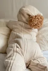 Ziggy Lou Ziggy Lou Classic Knit Romper Biscotti Fleck