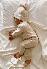 Ziggy Lou Ziggy Lou Classic Knit Romper Oatmeal Fleck - 12-18M