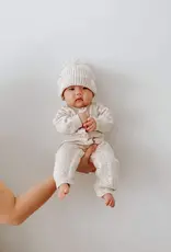Ziggy Lou Ziggy Lou Classic Knit Romper Oatmeal Fleck - 12-18M