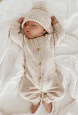 Ziggy Lou Ziggy Lou Classic Knit Romper Oatmeal Fleck - 12-18M