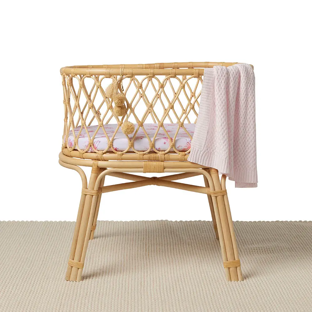 Snuggle Hunny Kids Snuggle Hunny Coral Organic Bassinet Sheet / Change Pad Cover