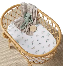 Snuggle Hunny Kids Snuggle Hunny Turtle Organic Bassinet Sheet / Change Pad Cover