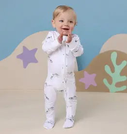 Snuggle Hunny Kids Snuggle Hunny Turtle Organic Snuggle Sleepsuit Zip Footie