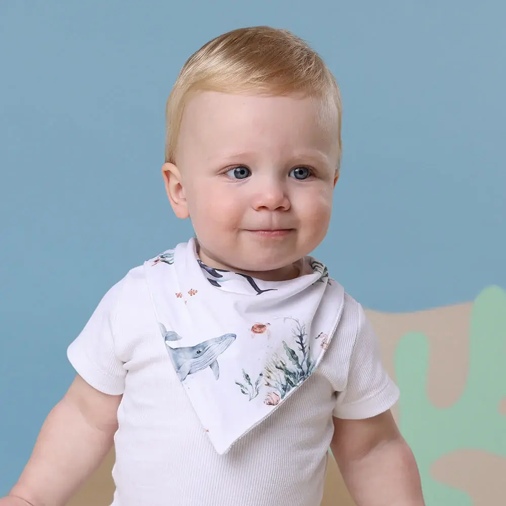 Snuggle Hunny Kids Snuggle Hunny Ocean Organic Dribble Bib