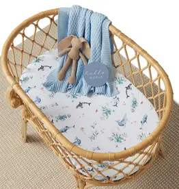Snuggle Hunny Kids Snuggle Hunny Ocean Organic Bassinet Sheet / Change Pad Cover