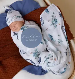 Snuggle Hunny Kids Snuggle Hunny Ocean Organic Muslin Wrap