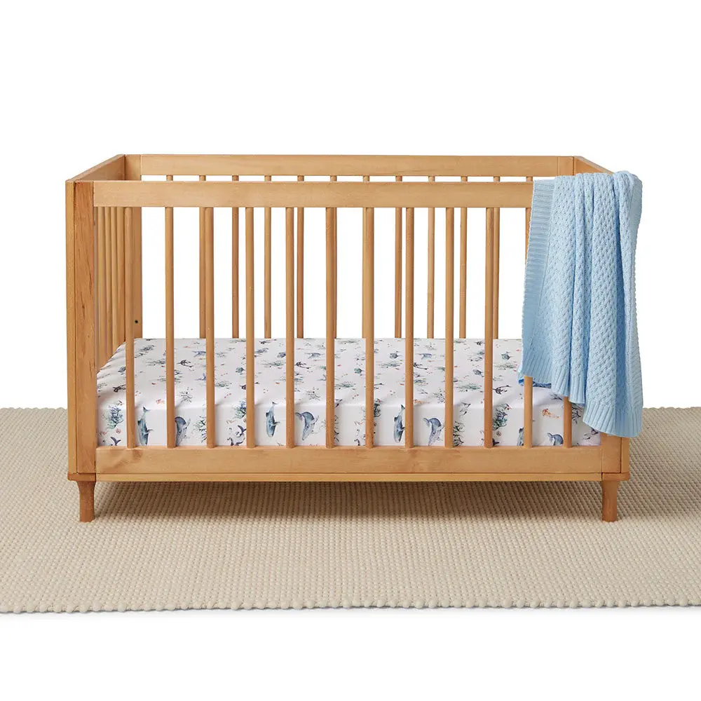 Snuggle Hunny Kids Snuggle Hunny Ocean Organic Fitted Cot Sheet