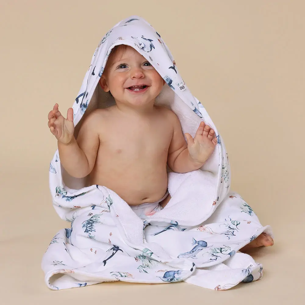 Snuggle Hunny Kids Snuggle Hunny Ocean Organic Hooded Baby Towel