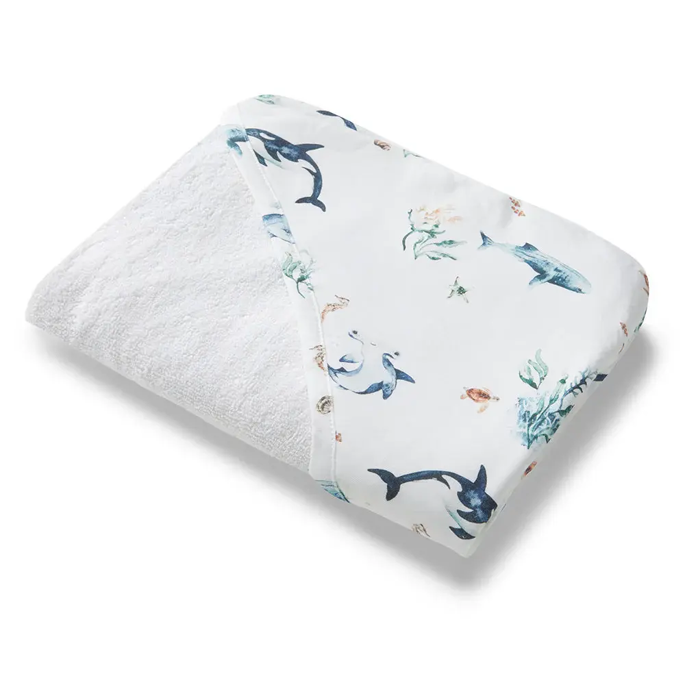 Snuggle Hunny Kids Snuggle Hunny Ocean Organic Hooded Baby Towel