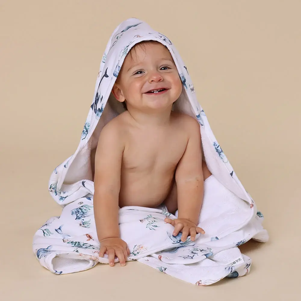 Snuggle Hunny Kids Snuggle Hunny Ocean Organic Hooded Baby Towel